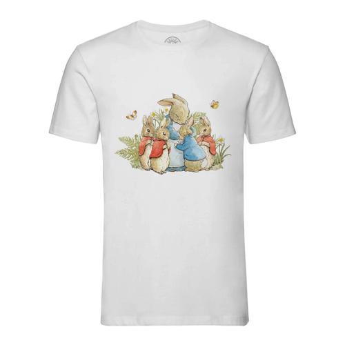 T-Shirt Homme Col Rond Petter Rabbit Et Sa Maman Illustration Enfan... on Productcaster.