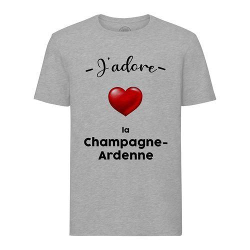 T-Shirt Homme Col Rond J'adore La Champagne Ardenne Region De Franc... on Productcaster.