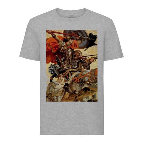 T-Shirt Homme Col Rond Mythologie Celte Leyendecker Peinture Illust... on Productcaster.