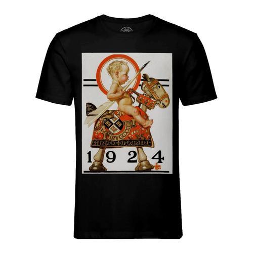 T-Shirt Homme Col Rond Bebe 1924 Leyendecker Peinture Illustration ... on Productcaster.