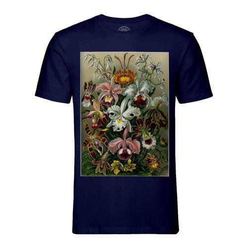 T-Shirt Homme Col Rond Planche Orchide Fleures Botanique Gravure An... on Productcaster.