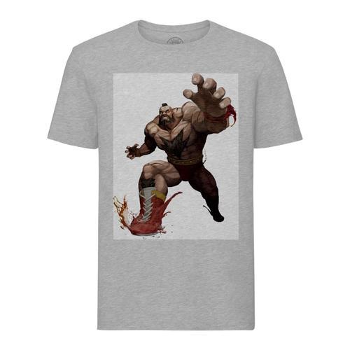 T-Shirt Homme Col Rond Street Fighter Zangief Retro Gaming Arcade U... on Productcaster.