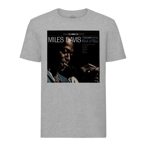 T-Shirt Homme Col Rond Miles Davis Kind Of Blue Album Cover Jazz Tr... on Productcaster.