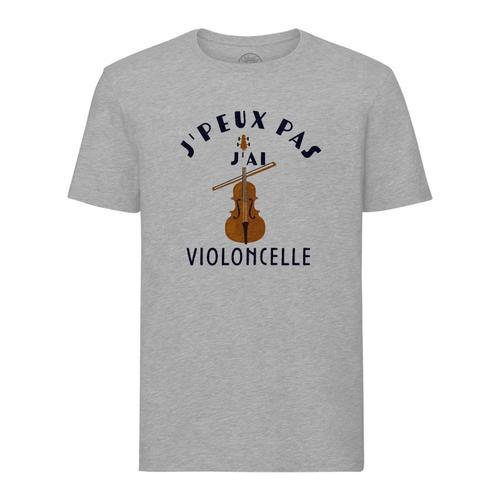 T-Shirt Homme Col Rond J'peux Pas J'ai Violoncelle Orchestre Musiqu... on Productcaster.