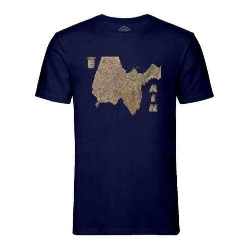 T-Shirt Homme Col Rond Ain 01 Departement Bourg En Bresse Carte Anc... on Productcaster.