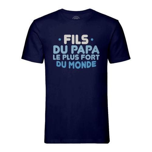 T-Shirt Homme Col Rond Fils Du Papa Le Plus Fort Du Monde Père Fami... on Productcaster.