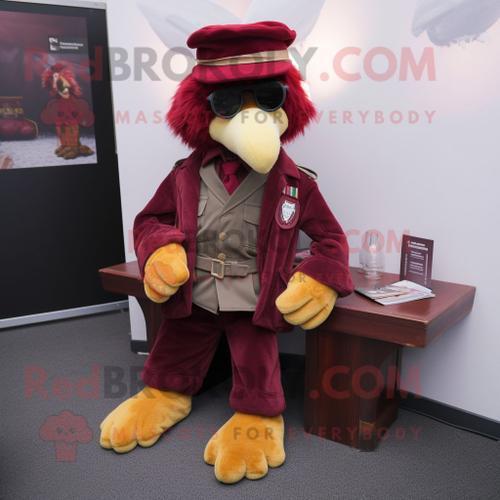 Personnage De Costume De Mascotte Redbrokoly Marron Du Service Aéri... on Productcaster.