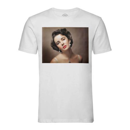 T-Shirt Homme Col Rond Elizabeth Taylor Actrice Photo De Star Céléb... on Productcaster.