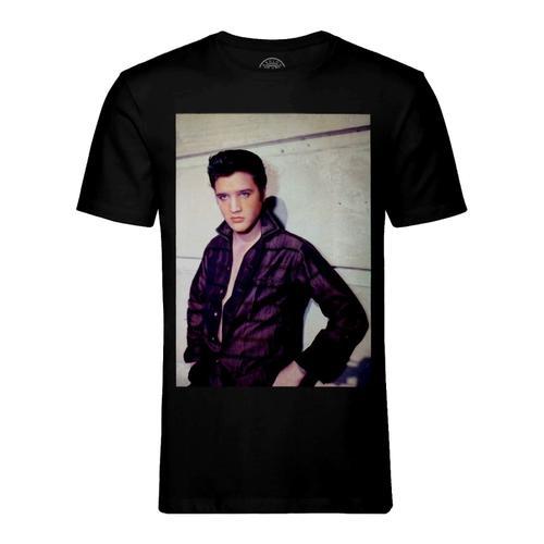 T-Shirt Homme Col Rond Elvis Presley Chanteur Photo De Star Célébri... on Productcaster.