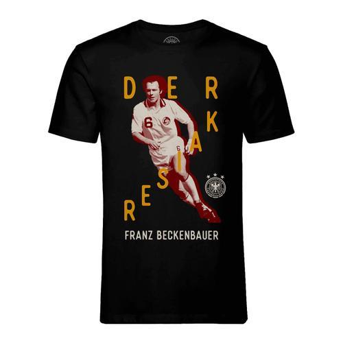 T-Shirt Homme Col Rond Franz Beckenbauer Vintage Footballeur Foot S... on Productcaster.