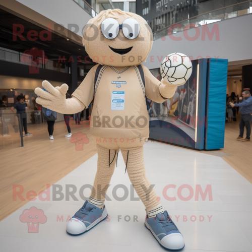 Personnage De Costume De Mascotte Redbrokoly De Filet De Volley-Bal... on Productcaster.