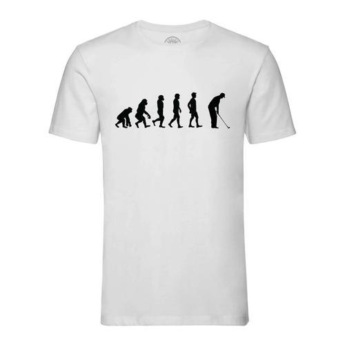 T-Shirt Homme Col Rond Evolution Golf Passion Loisir Sport Athlète on Productcaster.