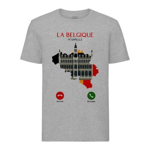 T-Shirt Homme Col Rond La Belgique M'appelle Voyage Patrimoine Cult... on Productcaster.