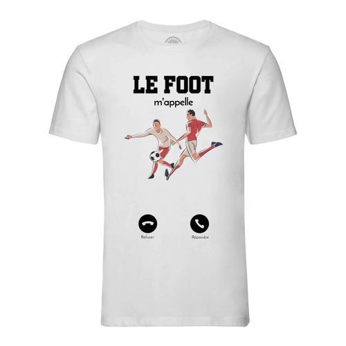 T-Shirt Homme Col Rond Le Foot M'appelle Sport Passion Football on Productcaster.