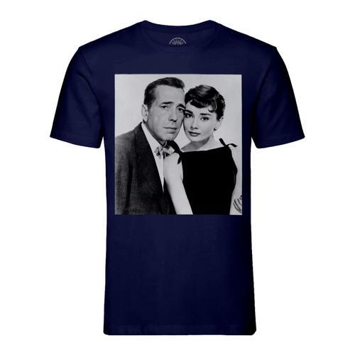 T-Shirt Homme Col Rond Audrey Hepburn Actrice Photo De Star Célébri... on Productcaster.