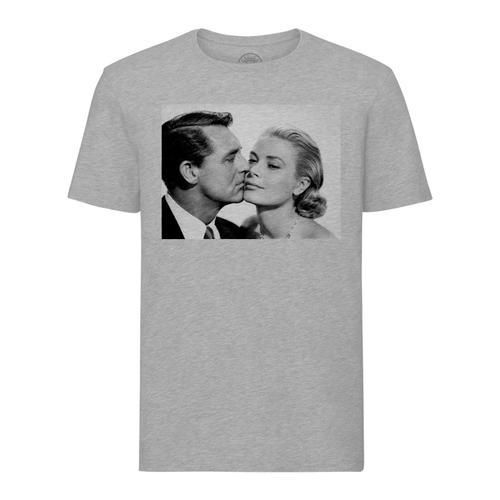 T-Shirt Homme Col Rond Cary Grant Et Grace Kelly / Acteurs / Photo ... on Productcaster.