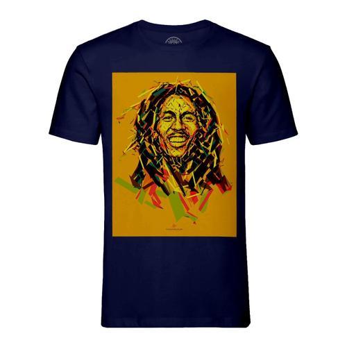 T-Shirt Homme Col Rond Bob Marley Hall Of Fame Art Star Reggae on Productcaster.