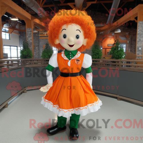 Personnage De Costume De Mascotte Redbrokoly De Danseur Irlandais M... on Productcaster.