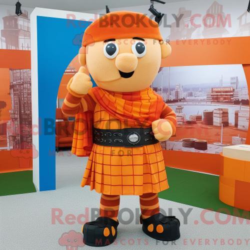 Costume De Mascotte Redbrokoly De Soldat Romain Orange Habillé Avec... on Productcaster.