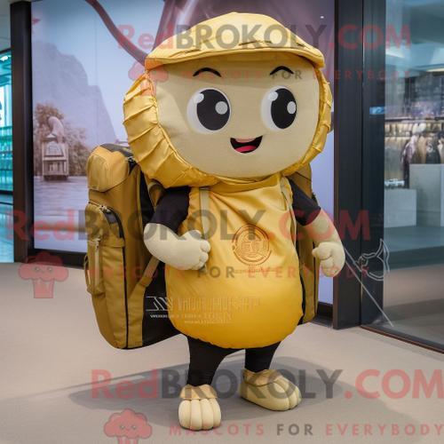 Personnage De Costume De Mascotte Redbrokoly Gold Dim Sum Habillé A... on Productcaster.