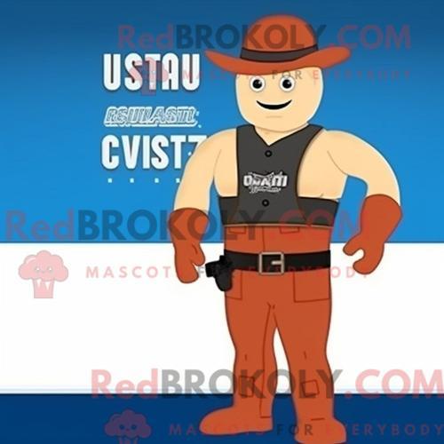 Costume De Mascotte Redbrokoly De Soldat De La Guerre Civile De Rus... on Productcaster.