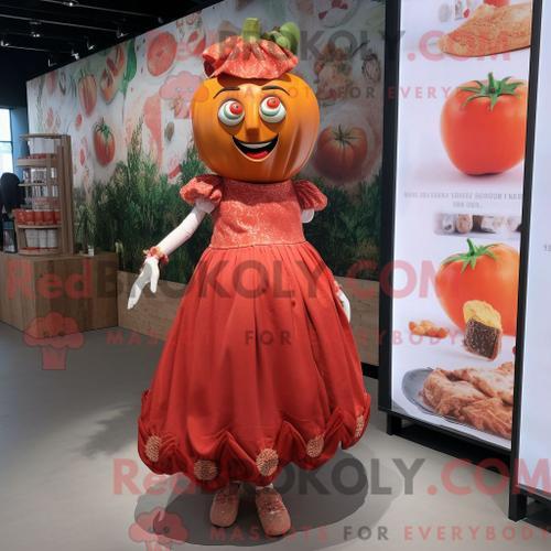 Personnage Mascotte Redbrokoly D Une Tomate Rouille Habillée D Une ... on Productcaster.