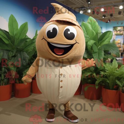 Personnage De Costume De Mascotte Redbrokoly De Thon Beige Habillé ... on Productcaster.