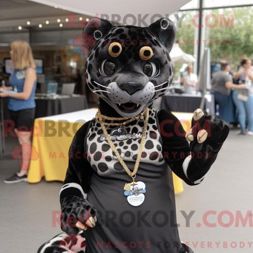 Costume Mascotte Redbrokoly De Guépard Noir Personnage Habillé Avec... on Productcaster.