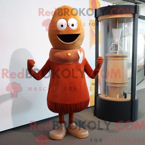 Personnage De Costume De Mascotte Redbrokoly De Sablier Rouille Hab... on Productcaster.