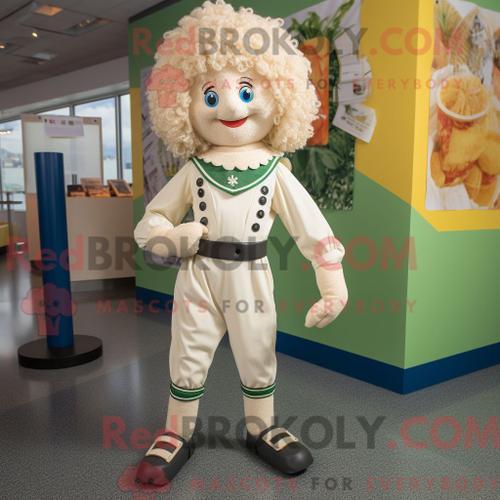 Costume De Mascotte Redbrokoly De Danseuse Irlandaise Crème Habillé... on Productcaster.