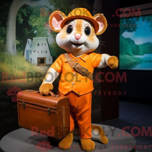 Costume De Mascotte Redbrokoly De Loir Orange Personnage Habillé D ... on Productcaster.