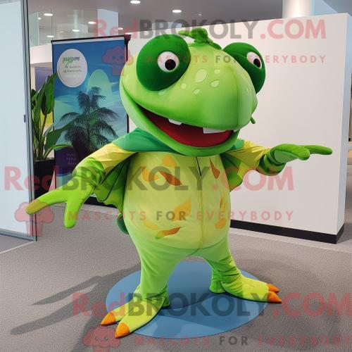 Personnage De Costume De Mascotte Redbrokoly De Stingray Vert Citro... on Productcaster.