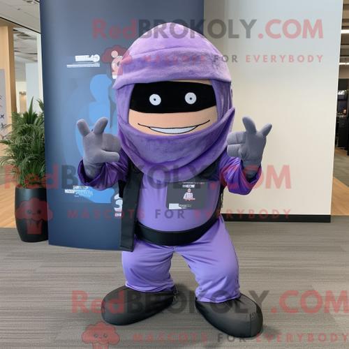 Personnage De Costume De Mascotte Redbrokoly De Ninja Lavande Habil... on Productcaster.