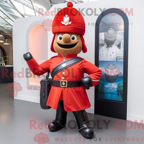 Personnage De Costume De Mascotte Redbrokoly De La Garde Royale Bri... on Productcaster.