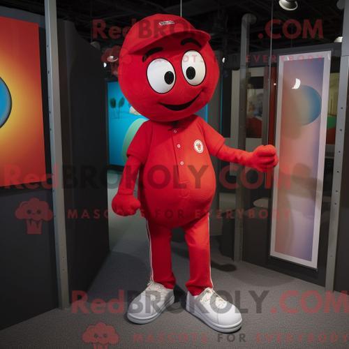 Personnage De Costume De Mascotte Redbrokoly De Red Juggle Habillé ... on Productcaster.