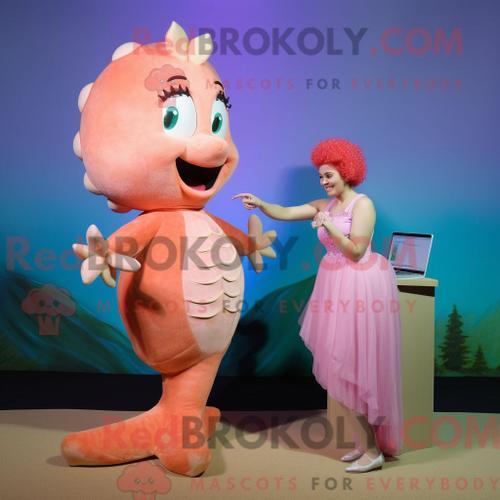 Costume De Mascotte Redbrokoly De Sirène Pêche Personnage Habillé A... on Productcaster.