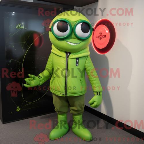 Costume De Mascotte Redbrokoly De Cyclope Vert Citron Personnage Ha... on Productcaster.