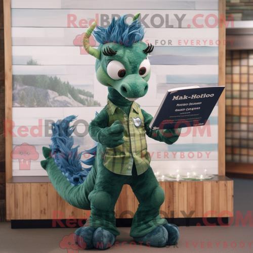 Costume De Mascotte Redbrokoly D Hippocampe Vert Forêt Personnage H... on Productcaster.