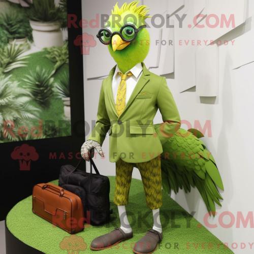 Personnage De Costume De Mascotte Redbrokoly De Faisan Vert Citron ... on Productcaster.