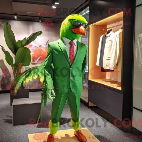 Personnage De Costume De Mascotte Redbrokoly De Faisan Vert Citron ... on Productcaster.