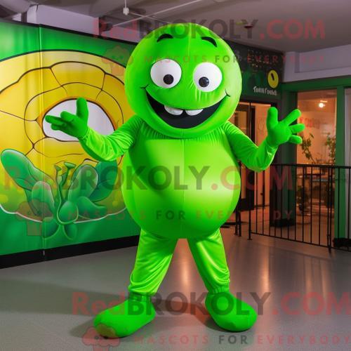 Costume De Mascotte Redbrokoly De Boulettes De Viande Vert Citron H... on Productcaster.