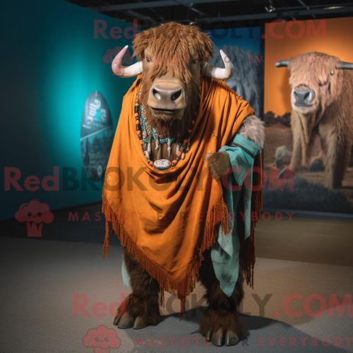 Costume De Mascotte Redbrokoly De Buffalo Rouille Personnage Habill... on Productcaster.