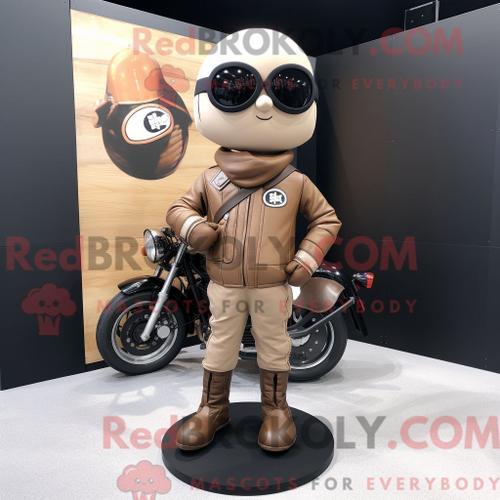 Costume De Mascotte Redbrokoly De Kangourou Beige Habillé D Une Ves... on Productcaster.