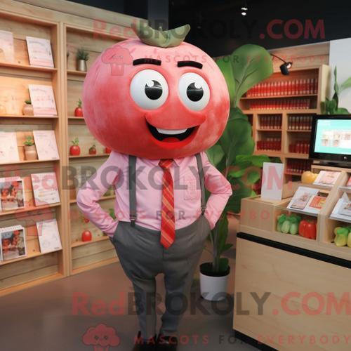 Costume De Mascotte Redbrokoly De Tomate Rose Personnage Habillé D ... on Productcaster.