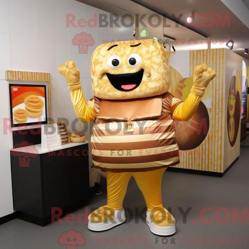 Personnage De Costume De Mascotte Redbrokoly De Hamburger Doré Habi... on Productcaster.