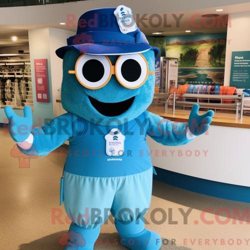 Costume Mascotte Redbrokoly De Lasagne Bleue Personnage Habillé Ave... on Productcaster.