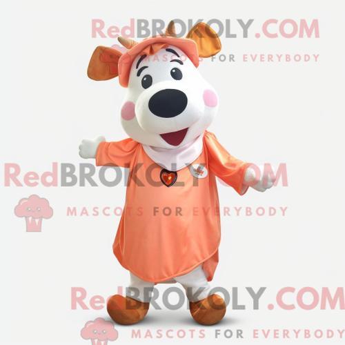 Personnage De Costume De Mascotte Redbrokoly De Vache Pêche Habillé... on Productcaster.