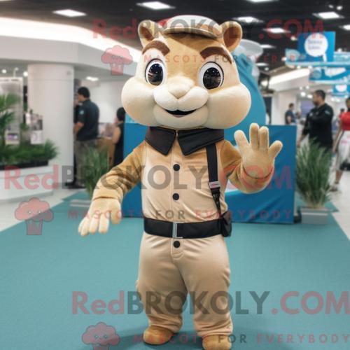 Costume De Mascotte Redbrokoly De Chipmunk Beige Personnage Habillé... on Productcaster.