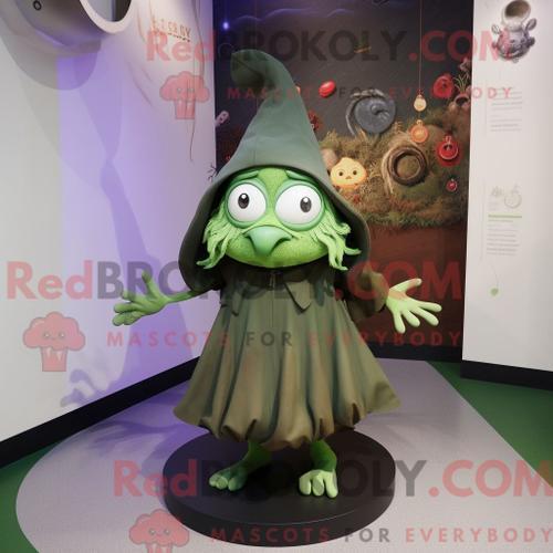 Costume De Mascotte Redbrokoly De Chapeau De Sorcière D Olive Perso... on Productcaster.