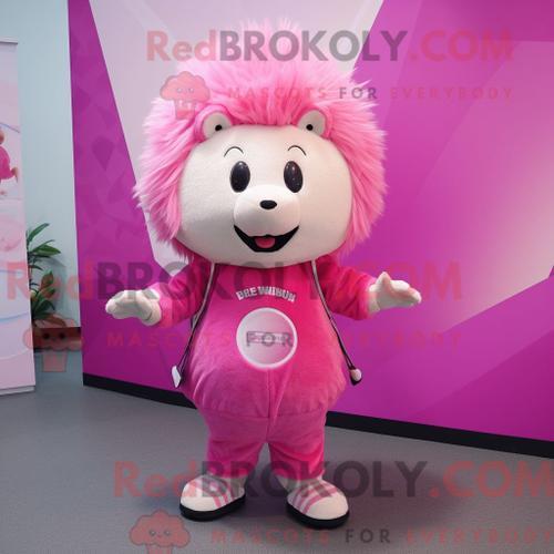 Personnage De Costume De Mascotte Redbrokoly De Hérisson Rose Habil... on Productcaster.